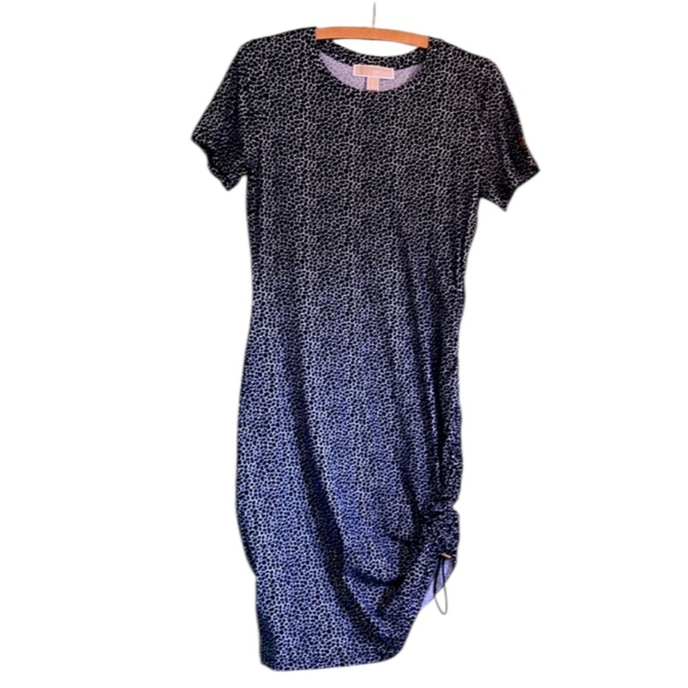Michael Kors Black and White Patterned Dress